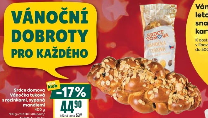 Vánočka Srdce domova