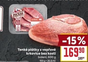 Vepřová krkovice bez kosti Vocílka