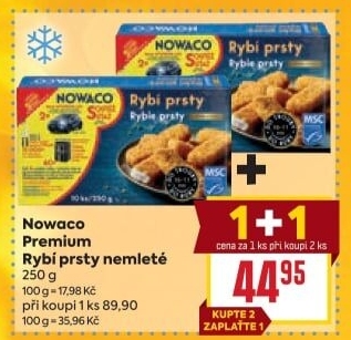 Rybí prsty nemleté mražené Nowaco Premium