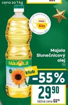 Slunečnicový olej Majola