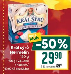 Sýr Hermelín Král sýrů