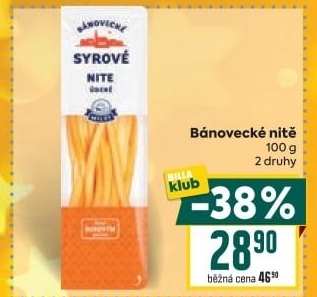 Sýrové nitě Bánovecké Milsy