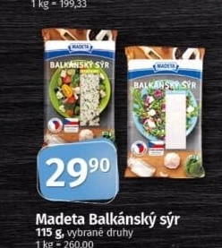 Balkánský sýr Madeta