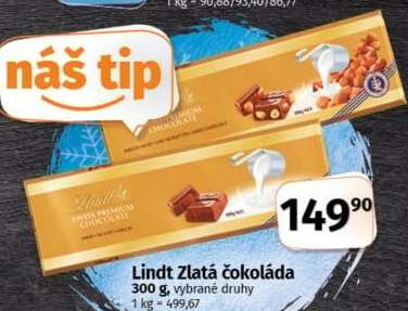 Čokoláda Lindt