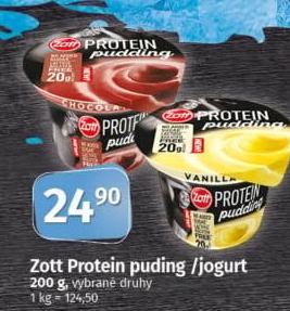 Dezert pudink protein Zott