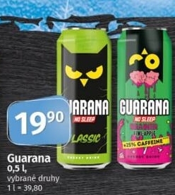 Energetický nápoj Guarana