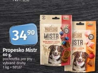 Pamlsky pro psy Mistr Propesko