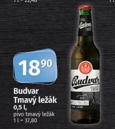 Pivo tmavý ležák Budweiser Budvar