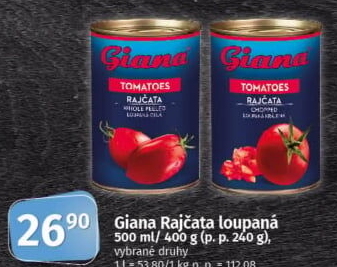 Rajčata loupaná Giana
