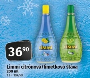 Šťáva citronová Limmi