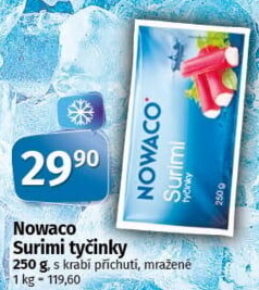 Surimi tyčinky mražené Nowaco