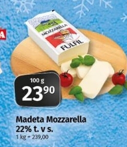 Sýr Mozzarella cihla Madeta