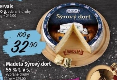 Sýrový dort tavený Madeta