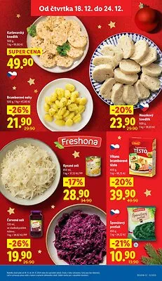 akční leták Lidl 18.12.2025-21.12.2025