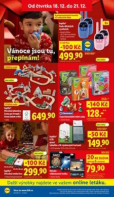 akční leták Lidl 18.12.2025-21.12.2025