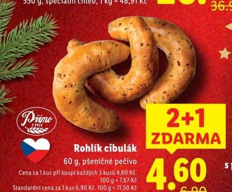 Cibulový rohlík