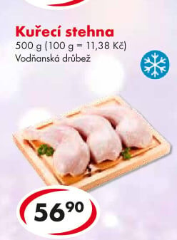 Stehna kuřecí mražená Vodňanské kuře