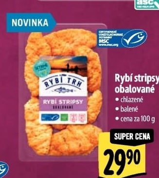 Rybí stripsy obalované Albert