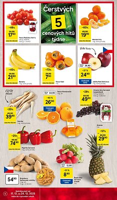 akční leták Tesco 17.12.2025-24.12.2025