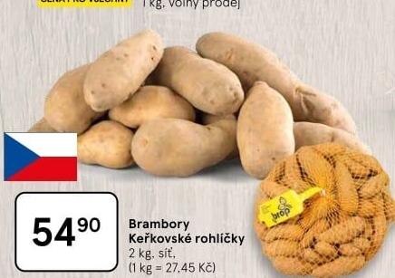 Brambory Keřkovský rohlíček