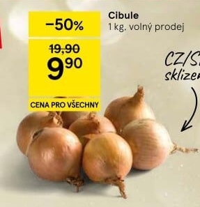 Cibule kuchyňská žlutá