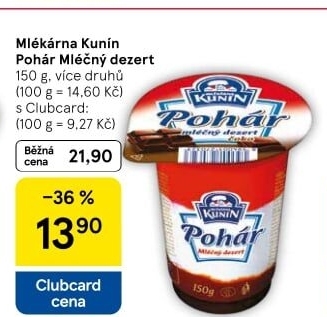 Mléčný Pohár Mlékárna Kunín