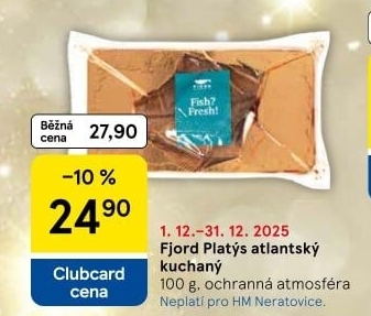 Platýs atlantský kuchaný Fjord Krone