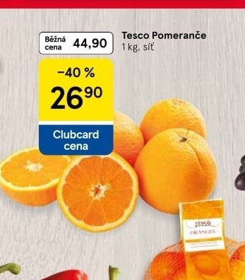 Pomeranče Tesco