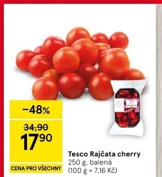 Rajčata cherry Tesco