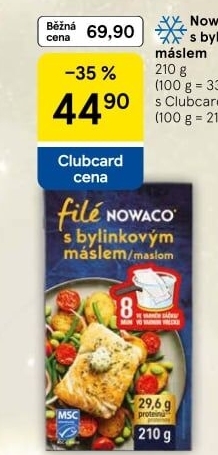 Rybí filé s máslem mražené Nowaco
