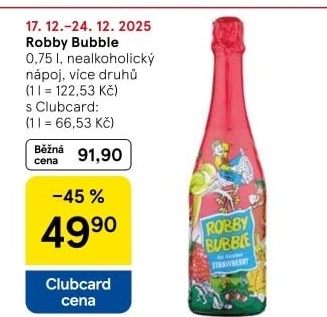Sekt nealkoholický dětský Robby Bubble