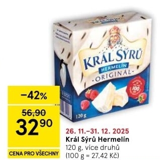Sýr Hermelín Král sýrů