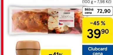 Vánočka Tesco