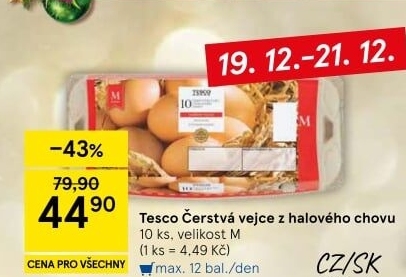 Vejce M Tesco