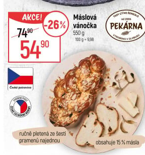 Vánočka máslová