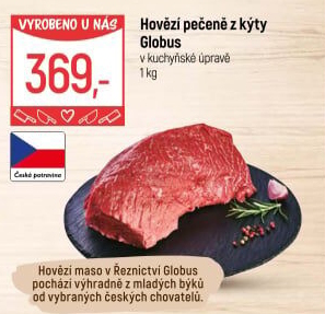 Hovězí pečeně z kýty Globus