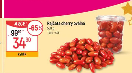 Rajčata cherry oválná