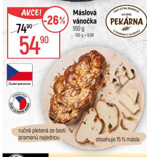 Vánočka máslová
