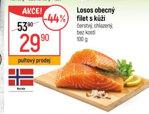 Losos obecný filety - Globus akcniletaky.com