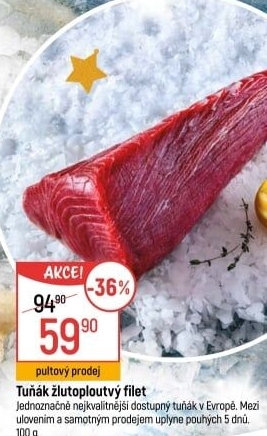 Tuňák žlutoploutvý filet