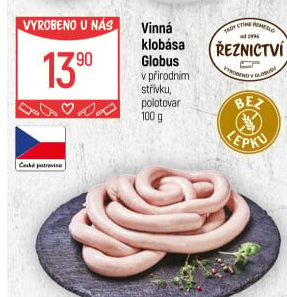 Vinná klobása Globus