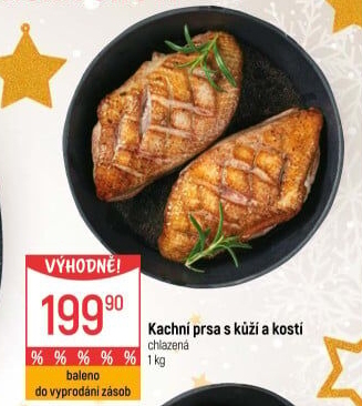 Kachní prsa s kostí