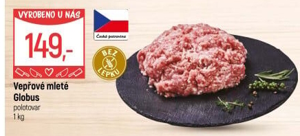 Vepřové mleté maso Globus