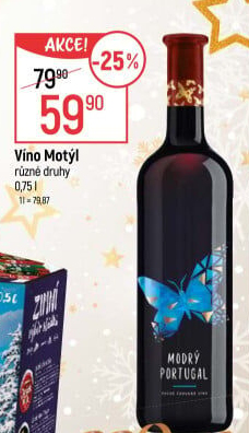 Víno Tramín červený Motýl Mikulov
