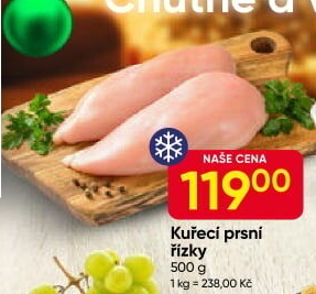 Kuřecí prsní řízky mražené