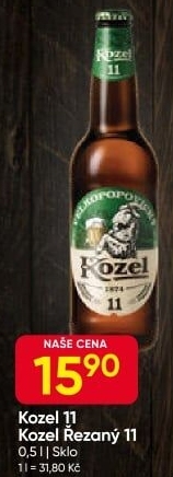 Pivo světlý ležák 11° Medium Velkopopovický Kozel