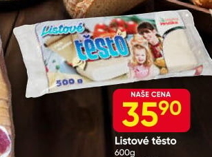 Těsto listové Hruška