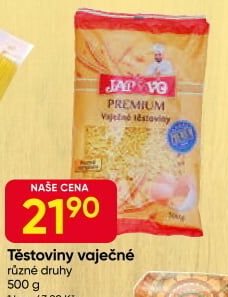 Těstoviny vaječné Japavo