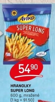 Hranolky mražené Super Long Aviko