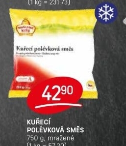 Směs kuřecí polévková mražená Vodňanské kuře